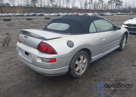 2001 Mitsubishi Eclipse Spyder Gt z USA, uszkodzony, nr VIN 4A3AE85H91E012538